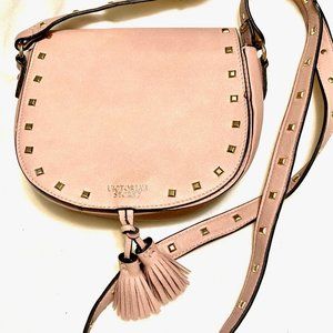 Victoria Secret Pink Leather Studded cross body
